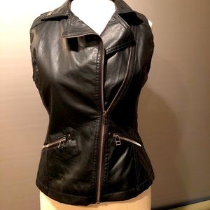 Women’s leather vest